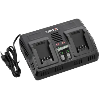 Двойно зарядно устройство Yato YT-828499/ 18V/ ​​2.4A x 2