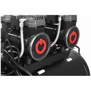 Безмаслен въздушен компресор КraftDele KD4083/ 2x2200 W/ 100 л
