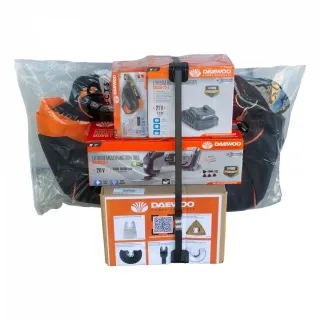 Комплект акумулаторен мултишлайф + START PACK LI-1 + аксесоари + чанта Daewoo COMBO DW2/ 20V/2Ah