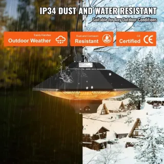 Инфрачервен отоплител VEVOR SHL-2000BR/ 2kW Инфрачервен отоплител VEVOR SHL-2000BR/ 2kW