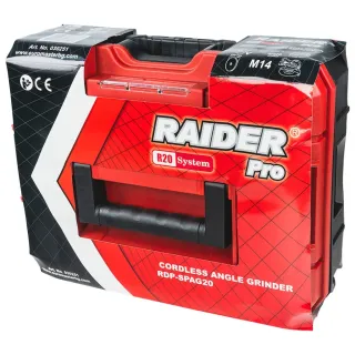 Акумулаторен ъглошлайф Raider RDP-SPAG20 Set/ 20V/ 4Ah