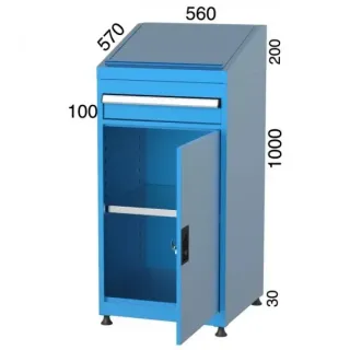Шкаф с 1 рафт и чекмедже KOCEL - 6715
