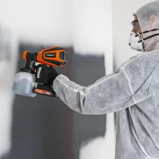 Акумулаторен пистолет за боядисване + аксесоари Power Plus POWDP7058/ 20V Акумулаторен пистолет за боядисване + аксесоари Power Plus POWDP7058/ 20V