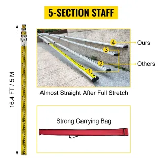 Комплект ротационен лазерен нивелир със статив и лата VEVOR Green LJGSPYJSJJJBCZH01V2/ 500 м Комплект ротационен лазерен нивелир със статив и лата VEVOR Green LJGSPYJSJJJBCZH01V2/ 500 м