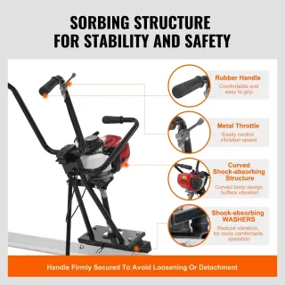 Бензинов вибромастар VEVOR ZPJ-25A-6/ 1.16 к.с. Бензинов вибромастар VEVOR ZPJ-25A-6/ 1.16 к.с.