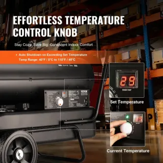 Дизелов калорифер VEVOR DG-K100/100 000 BTU/ с термостат и дисплей Дизелов калорифер VEVOR DG-K100/100 000 BTU/ с термостат и дисплей