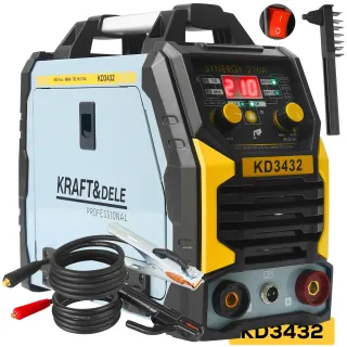 Инверторен заваръчен апарат KraftDele KD3432/ 210A Инверторен заваръчен апарат KraftDele KD3432/ 210A
