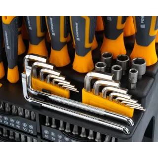 Комплект отвертки, битове, вложки и шестограми Powermat PM-ZW-132ZN/ 132 бр. Комплект отвертки, битове, вложки и шестограми Powermat PM-ZW-132ZN/ 132 бр.