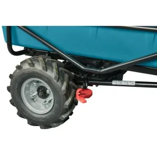 Комплект акумулаторна градинска количка + батерии и зарядно в куфар Makita DCU605Z/ 18 V+18V/ 4x5Ah