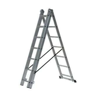 Алуминиева многофункционална стълба AWTools AW23087/ 3х7