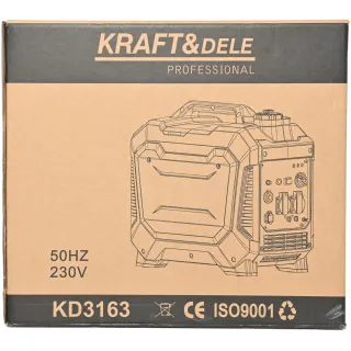 Инверторен генератор KraftDele KD3163/ 3.7kW/ 12/230V + USB/ 6,3 л Инверторен генератор KraftDele KD3163/ 3.7kW/ 12/230V + USB/ 6,3 л