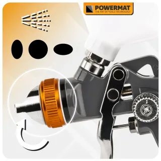 Пневматичен пистолет за боядисване Powermat HVLP PM-PDM-170T/ 3-4bar