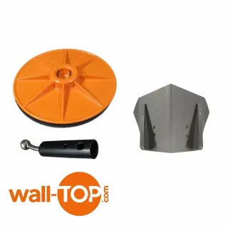 Ръчен Шкурец Wall Top + флъшер + адаптор DELKO TOOLS