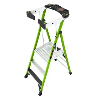 Професионална двураменна стълба Little Giant Fortress Platform 3 Step/ 170 кг
