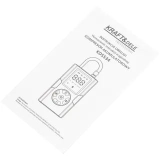 Акумулаторен компресор с LED фенер и дисплей KraftDele KD5534/ 3.7V/ 5Ah
