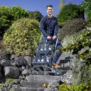 Транспортна количка с бандажни колела Wolfcraft TS 850 Offroad/ 100кг