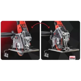Водач с прахоуловител за ъглошлайф RED TECHNIC RTPDSOA0143