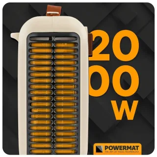 Електрически отоплител Powermat PM-TWE-2000D/ 2kW/ с термостат 