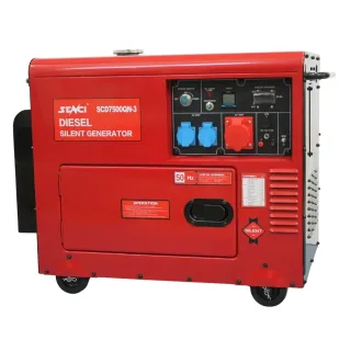 Дизелов обезшумен генератор SENCI SCD7500QN-3 + ATS/ AVR / 4.8 kW/ 400V/ 18 л Дизелов обезшумен генератор SENCI SCD7500QN-3 + ATS/ AVR / 4.8 kW/ 400V/ 18 л