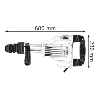 Къртач Bosch GSH 11 VC / 1700W/ 23 J