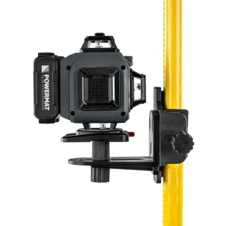 Телескопичен прът със стойка за лазерен нивелир Powermat PM-TPLK-4M/ 4 м