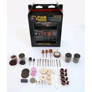 Аксесоари за прав шлайф FARTOOLS / 167 броя, за пластмаса