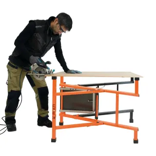 Мултифункционална стълба с платформа Mondelin 201830/ до 150 кг