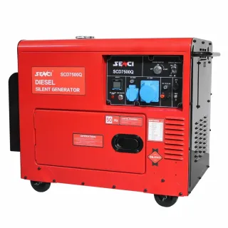 Дизелов шумоизолиран генератор SENCI SCD7500QN/ ATS/ AVR/ 230V/ 6kVA/ 18 л