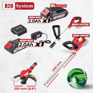 Комплект акумулаторни машини Raider RDP-BXS7 R20/ 20V/ 2х2Ah
