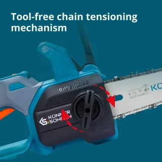 Акумулаторен мини верижен трион KOENNER-SOEHNEN KS MCS20V-12 SET/ 20V/ 4Ah