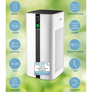 Дизайнерски пречиствател на въздух Trotec AirgoClean® 350 E/ 105W