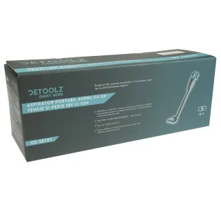 Акумулаторна ръчна прахосмукачка Detoolz DZ-SE197/ 18V Акумулаторна ръчна прахосмукачка Detoolz DZ-SE197/ 18V