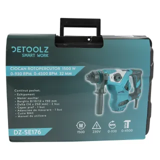 Електрически перфоратор SDS Detoolz DZ-SE176/ 1500W
