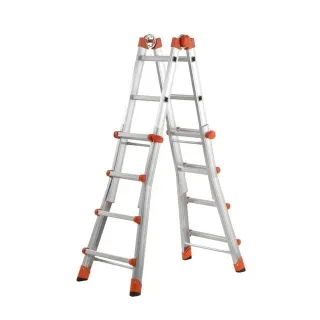 Алуминиева телескопична стълба GIERRE AL020 4+4 / 115/ 193/ 378 см