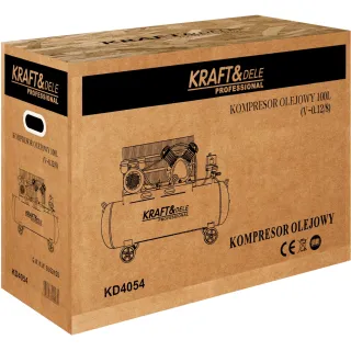 Маслен компресор KraftDele KD4054/ 3kW/ 230V/ 100л Маслен компресор KraftDele KD4054/ 3kW/ 230V/ 100л