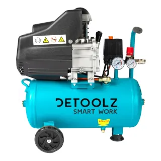 Бутален маслен компресор Detoolz DZ-C332/ 1500W/ 24 л