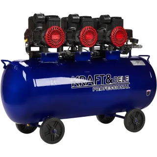 Безмаслен компресор KraftDele KD4094/ 6kW/ 400V/ 100л