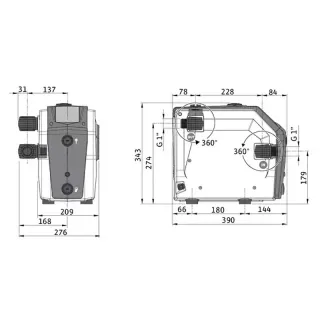 Хидрофорна инверторна система WILO Isar BOOST5-E-5-2G/ 1100W