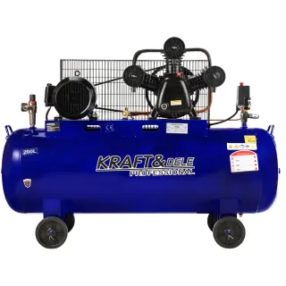 Маслен компресор KraftDele KD4059/ 4.1kW/400V/ 200л Маслен компресор KraftDele KD4059/ 4.1kW/400V/ 200л