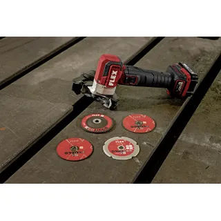 Акумулаторен мини ъглошлайф FLEX LBE 76 12-EC/ 12V