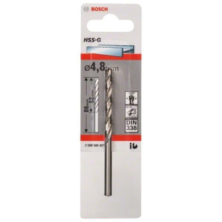 Свредло HSS-G за метал DIN 338 на Bosch 4.8 mm