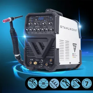 Заваръчен апарат STAHLWERK AC/DC TIG 200 Pulse CUT ST/ 200А Заваръчен апарат STAHLWERK AC/DC TIG 200 Pulse CUT ST/ 200А
