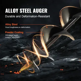 Моторен свредел VEVOR D43-F/ 43 куб. см Моторен свредел VEVOR D43-F/ 43 куб. см