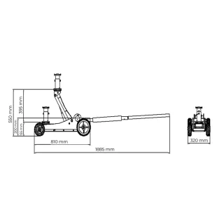 Хидравличен крик HOLZMANN OWH3.0/ 3000 кг