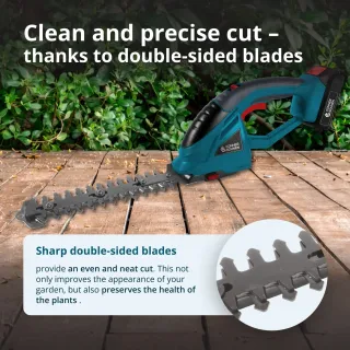 Акумулаторна ножица за трева и жив плет 2 в 1 KOENNER-SOEHNEN KS SHT-20V/ 20V