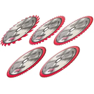 Комплект дискове за дърво RED TECHNIC RTZTWD0082/ 5 бр./ 255 мм Комплект дискове за дърво RED TECHNIC RTZTWD0082/ 5 бр./ 255 мм