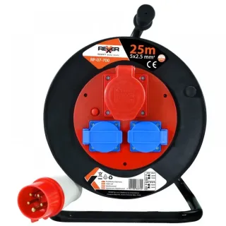 Трифазен удължител с макара REXXER RP-07-700/ 25 м/ 400V Трифазен удължител с макара REXXER RP-07-700/ 25 м/ 400V