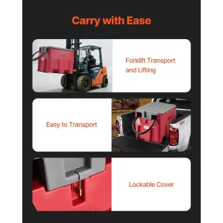 Преносим резервоар за дизел и бензин VEVOR YDIES200L-E/ 220 л