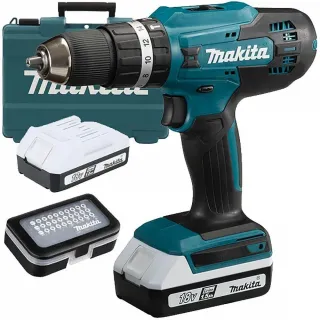 Акумулаторен ударен винтоверт Makita HP488D011/ 18 V/ 2x1.5Ah