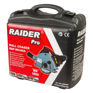 Фреза за канали Raider RDP-WCH05/ 1.7 kW + 4 диска и куфар Фреза за канали Raider RDP-WCH05/ 1.7 kW + 4 диска и куфар